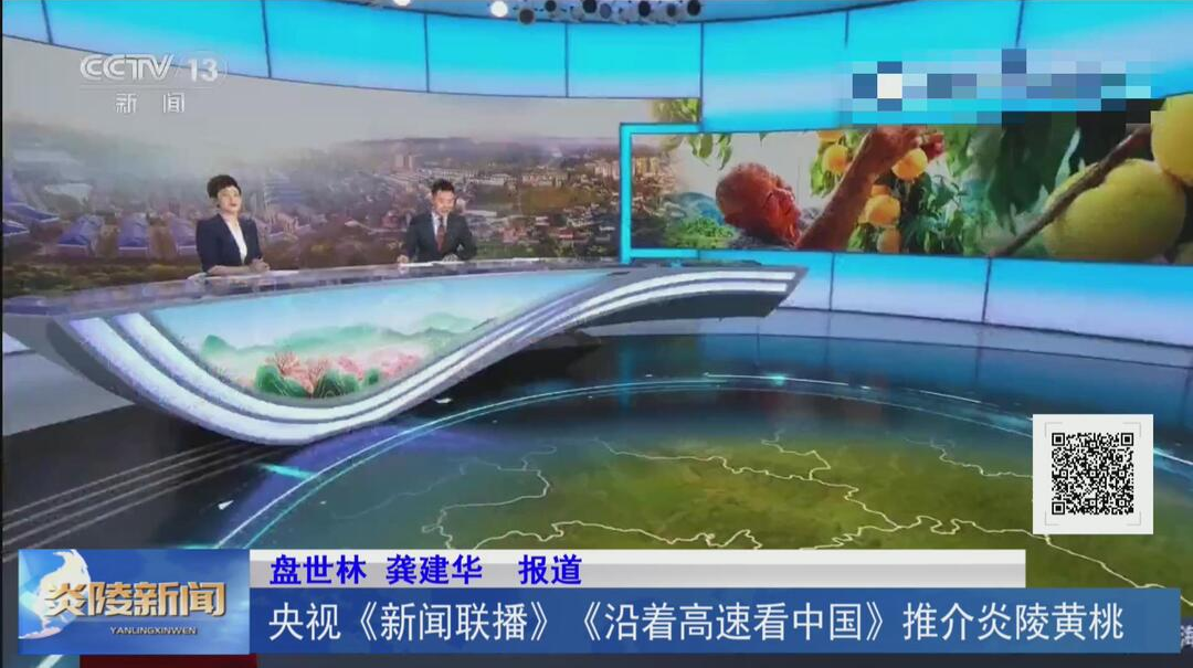 央视《新闻联播》《沿着高速看中国》推介炎陵黄桃【视频】