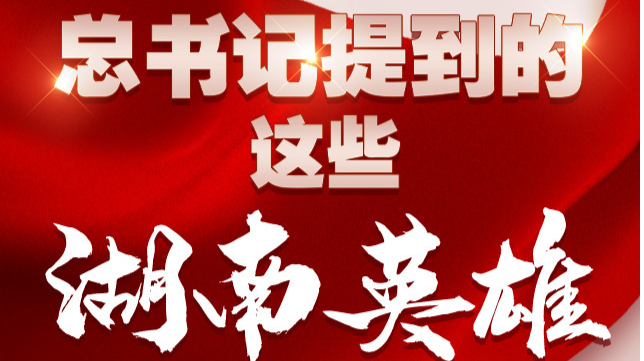 海报丨总书记提到的这些湖南英雄