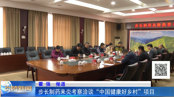 步长制药来炎考察洽谈“中国健康好乡村”项目