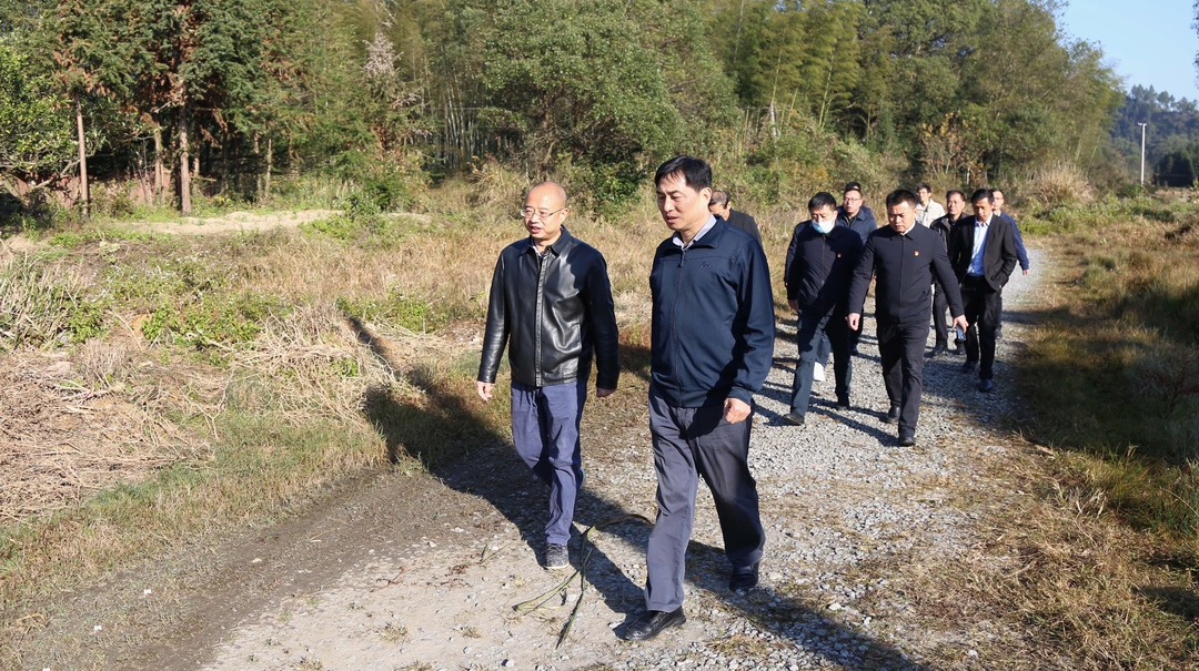 尹朝晖在鹿原镇调研特色农业发展和基层党建工作