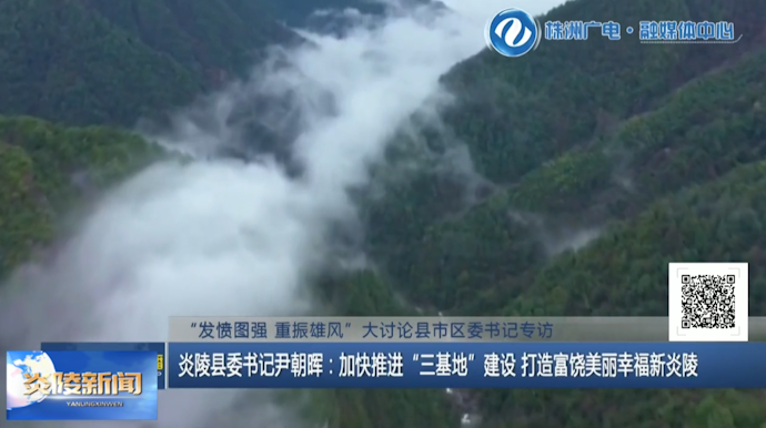 炎陵县委书记尹朝晖：加快推进“三基地”建设 打造富饶美丽幸福