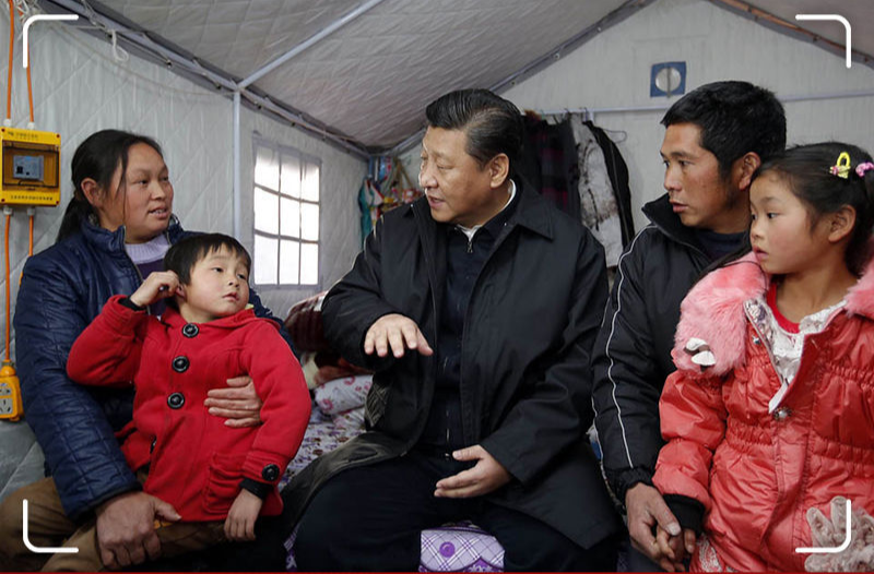 近镜头｜“住这个棉帐篷还暖和吧？”