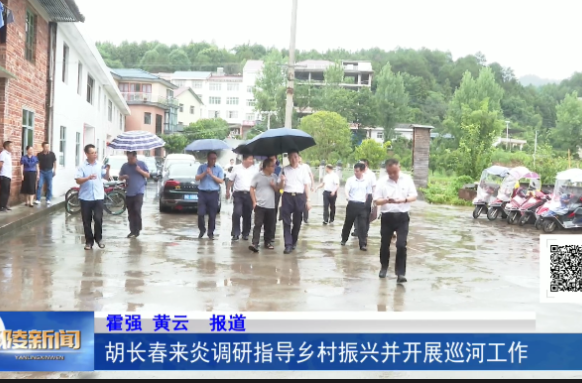 胡长春来炎调研指导乡村振兴并开展巡河工作