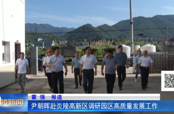 尹朝晖赴炎陵高新区调研园区高质量发展工作