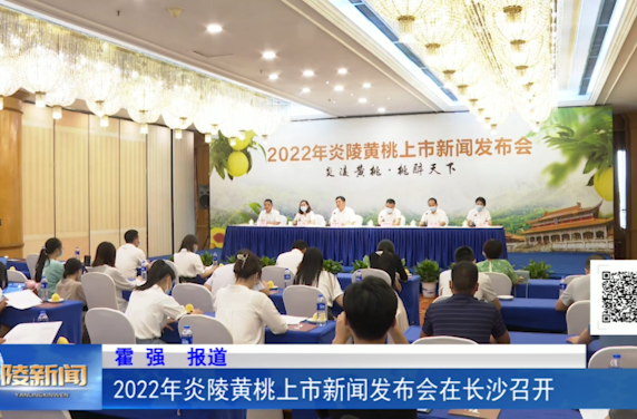 2022年炎陵黄桃上市新闻发布会在长沙召开