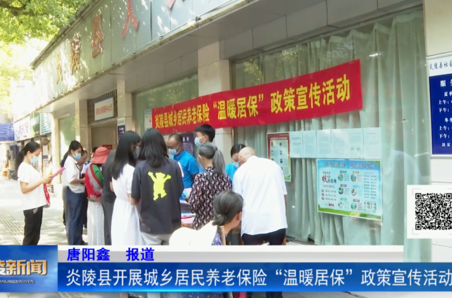 炎陵县开展城乡居民养老保险“温暖居保”政策宣传活动