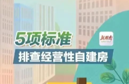 自建房排查手册丨5项标准排查经营性自建房