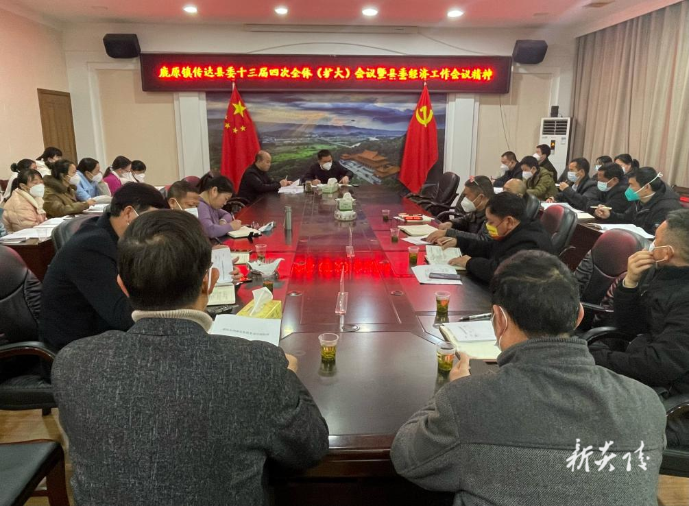 鹿原、垄溪传达学习县委十三届四次全体（扩大）会议暨县委经济工作会议精神