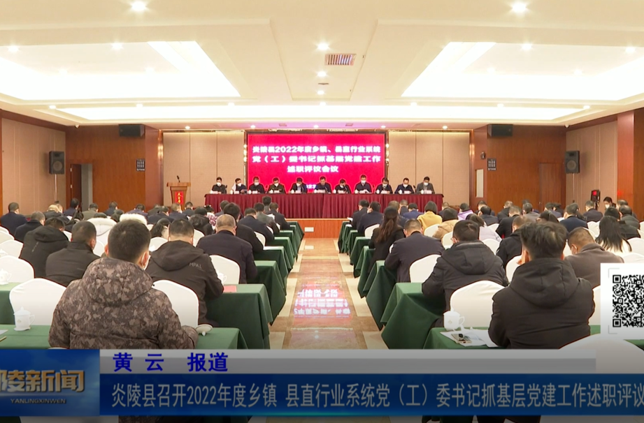 炎陵县召开2022年度乡镇、县直行业系统党（工）委书记抓基层党建工作述职评议会议
