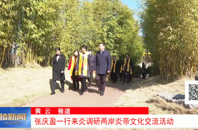 张庆盈一行来炎调研两岸炎帝文化交流活动