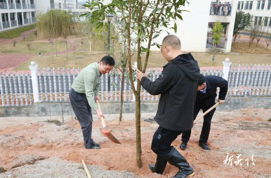 图文|炎陵县开展全民义务植树活动 尹朝晖等县领导参加