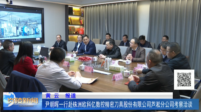 尹朝晖一行赴株洲欧科亿数控精密刀具股份有限公司芦淞分公司考察洽谈
