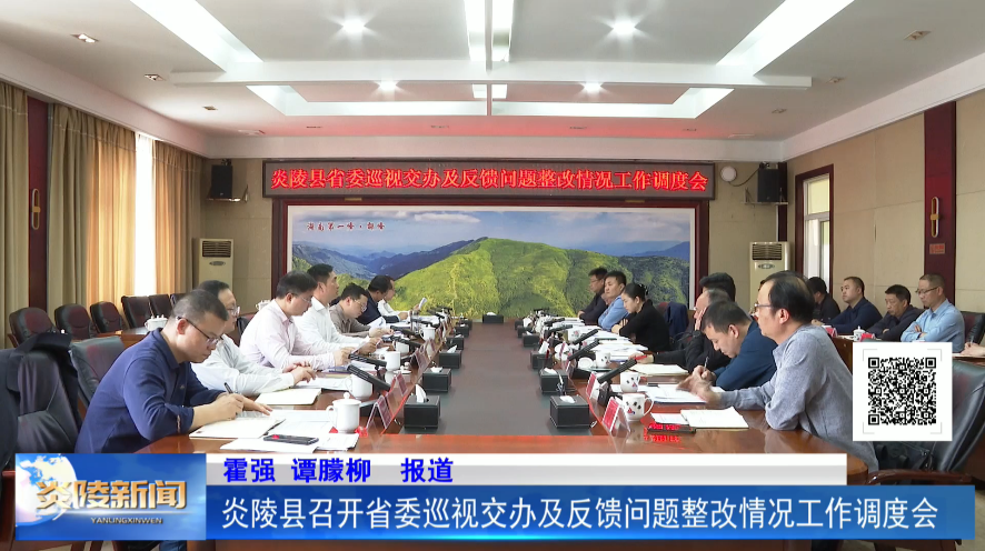 炎陵县召开省委巡视交办及反馈问题整改情况工作调度会