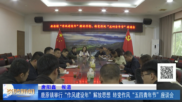 鹿原镇举行“作风建设年”解放思想、转变作风“五四青年节”座谈会