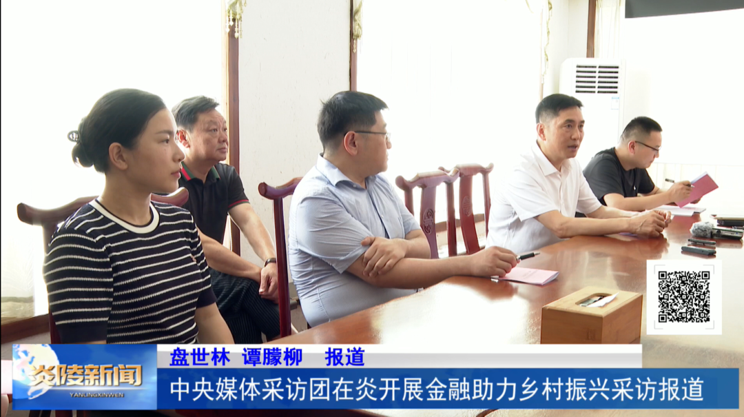 中央媒体采访团在炎开展金融助力乡村振兴采访报道