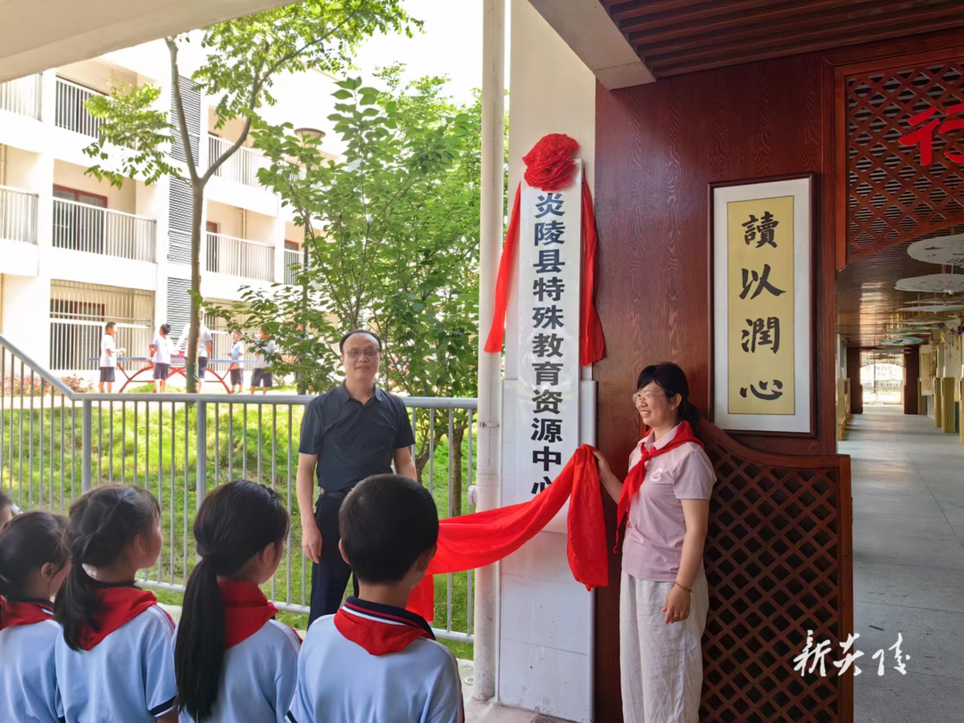 炎陵县特殊教育资源中心举行揭牌仪式