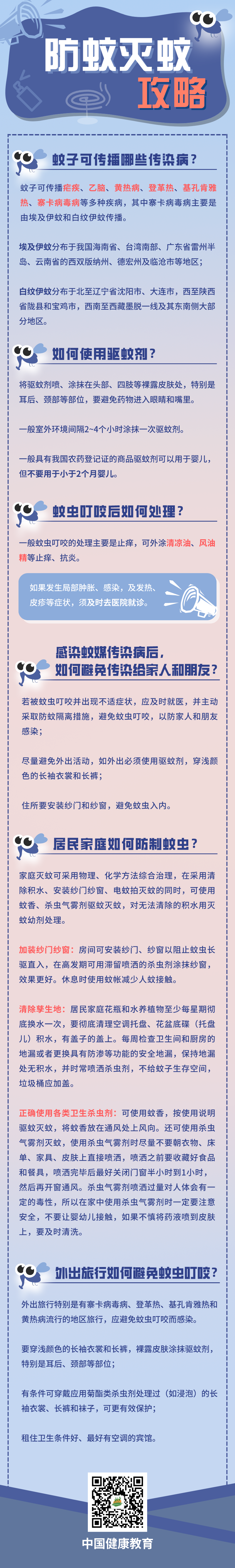 健康科普｜如何防蚊灭蚊，这篇攻略请收好！