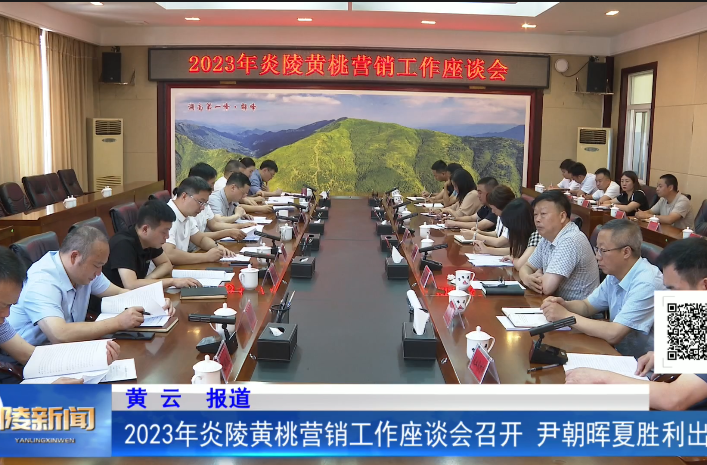 2023年炎陵黄桃营销工作座谈会召开 尹朝晖夏胜利出席