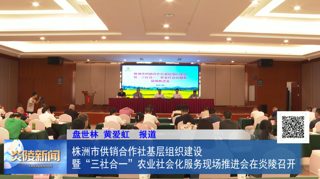 株洲市供销合作社基层组织建设暨“三社合一”农业社会化服务现场推进会在炎陵召开