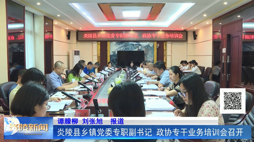 炎陵县乡镇党委专职副书记、政协专干业务培训会召开
