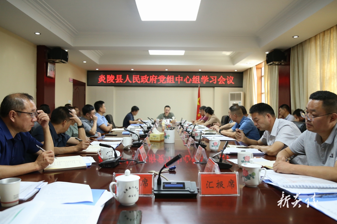 图文|县政府党组理论学习中心组开展集中（扩大）学习