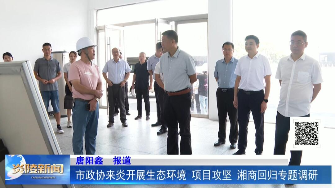 市政协来炎开展生态环境、项目攻坚、湘商回归专题调研