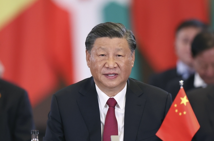 习近平和南非总统拉马福萨共同主持中非领导人对话会