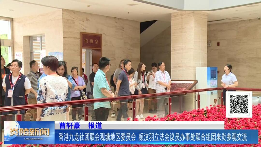 香港九龙社团联会观塘地区委员会、颜汶羽立法会议员办事处联合组团来炎参观交流