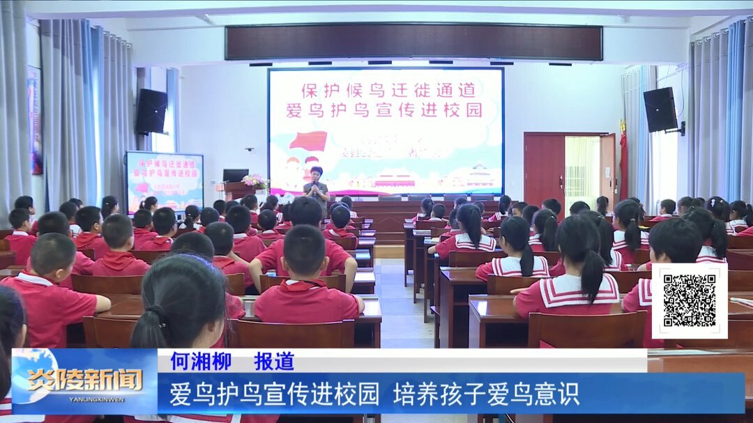 爱鸟护鸟宣传进校园 培养孩子爱鸟意识