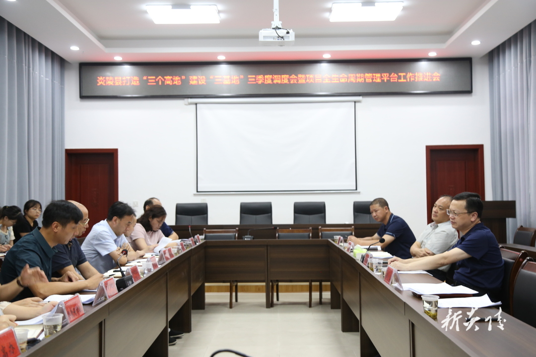 图文|夏胜利主持召开炎陵县打造“三个高地”、建设“三基地”三季度调度会暨项目全生命周期管理平台工作推进会