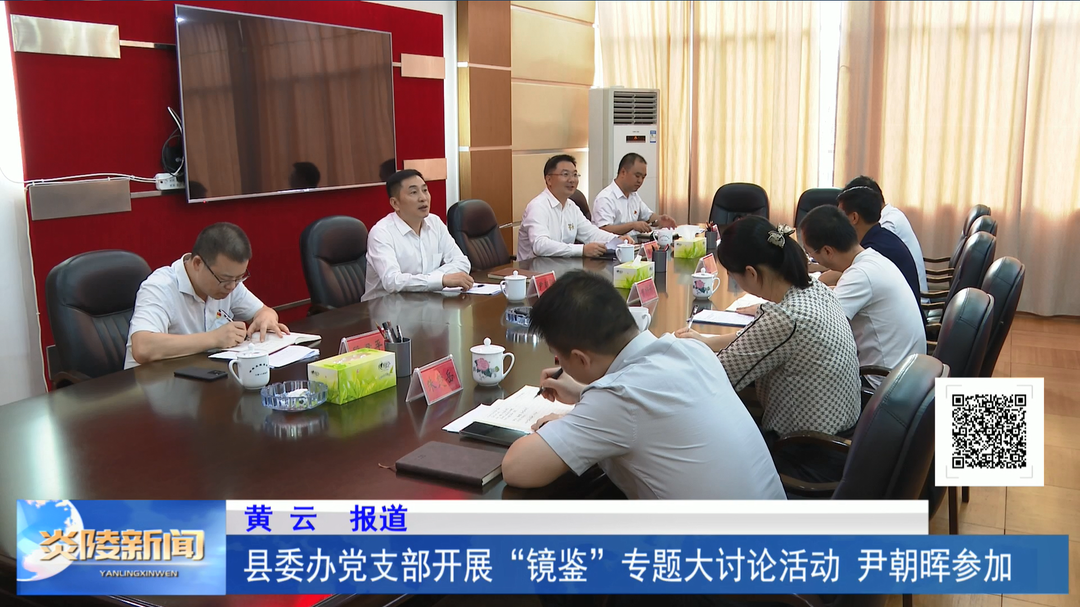 县委办党支部开展“镜鉴”专题大讨论活动 尹朝晖参加