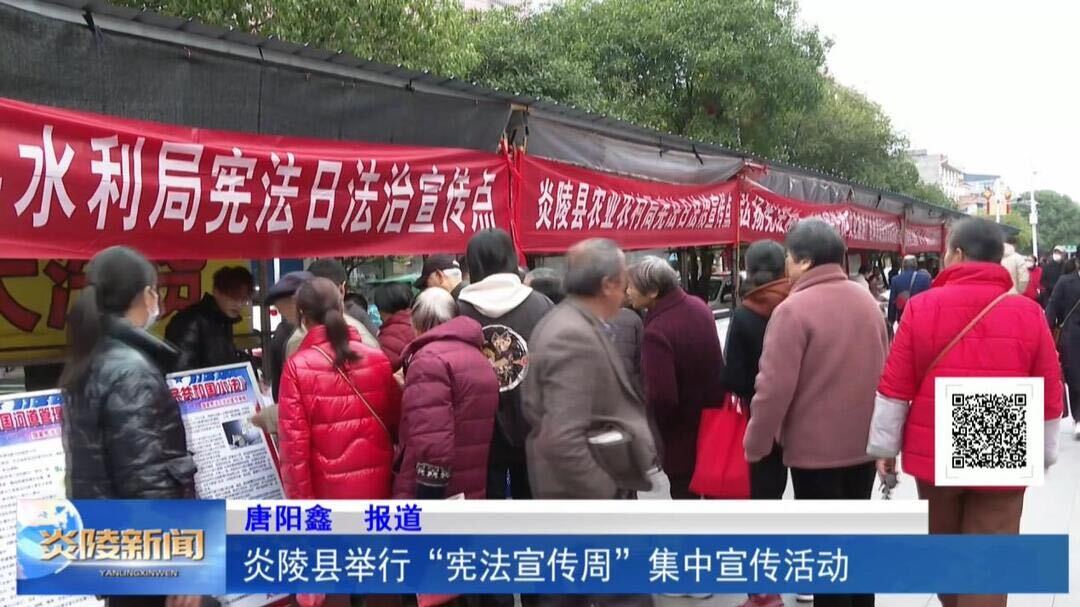 炎陵县举行“宪法宣传周”集中宣传活动