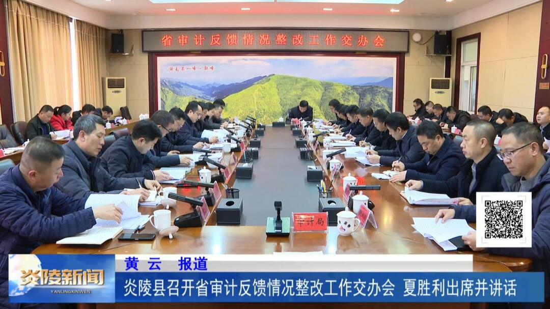炎陵县召开省审计反馈情况整改工作交办会 夏胜利出席并讲话