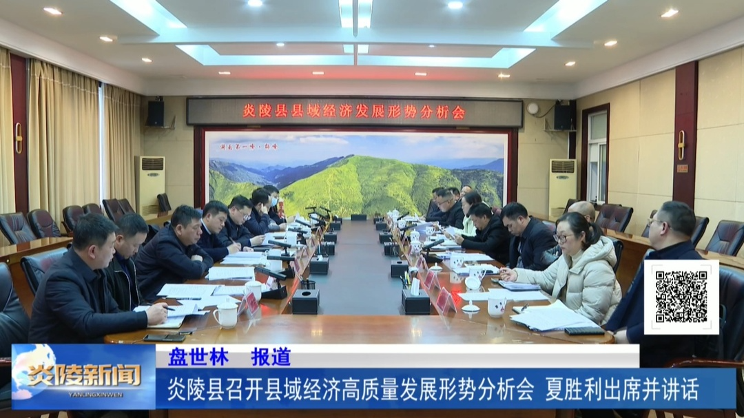 炎陵县召开县域经济高质量发展形势分析会 夏胜利出席并讲话