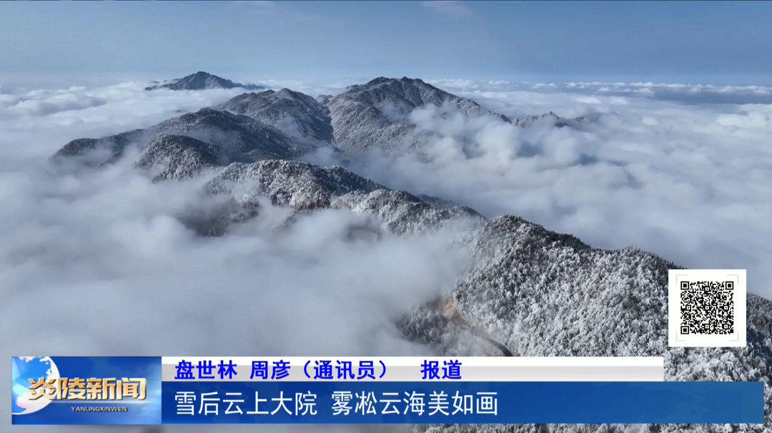 雪后云上大院 雾凇云海美如画