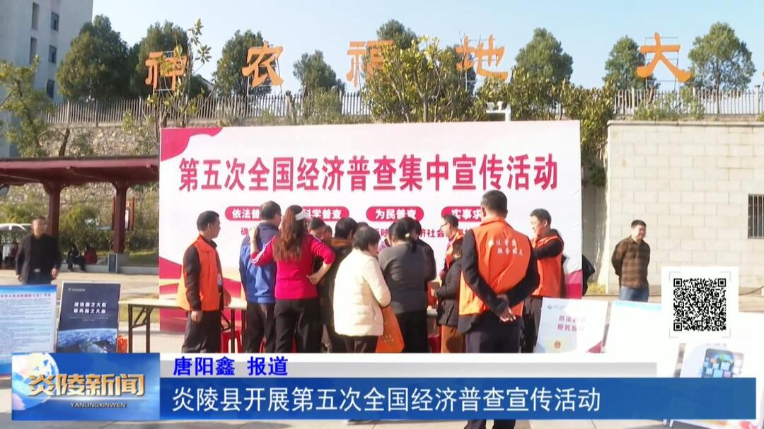 炎陵县开展第五次全国经济普查宣传活动