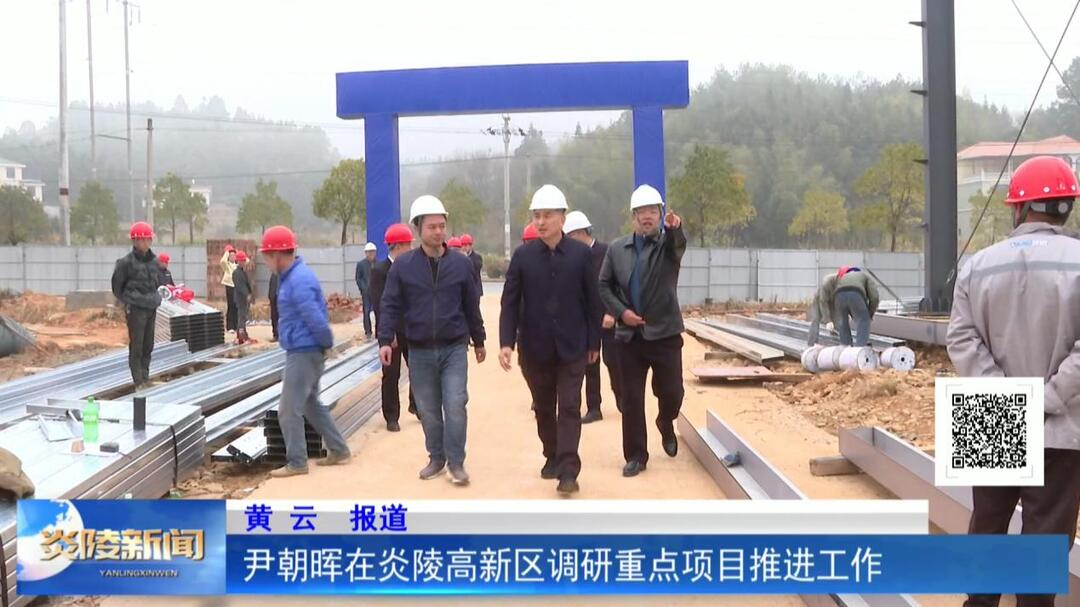 尹朝晖在炎陵高新区调研重点项目推进工作