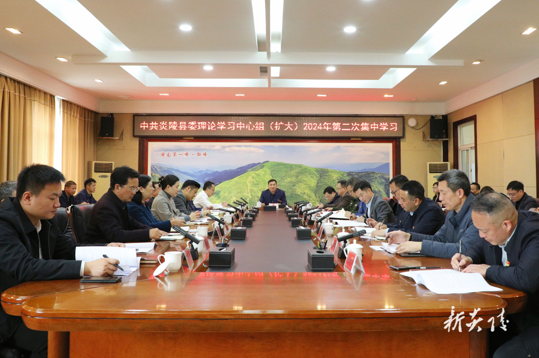 图文丨县委理论学习中心组（扩大）举行2024年第二次集中学习