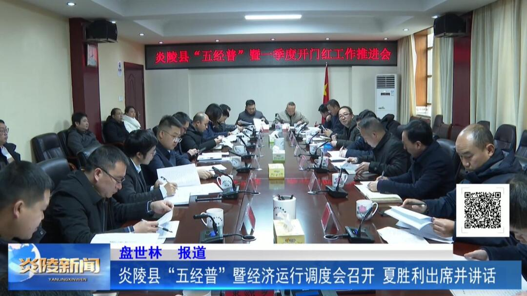 炎陵县“五经普”暨经济运行调度会召开 夏胜利出席并讲话