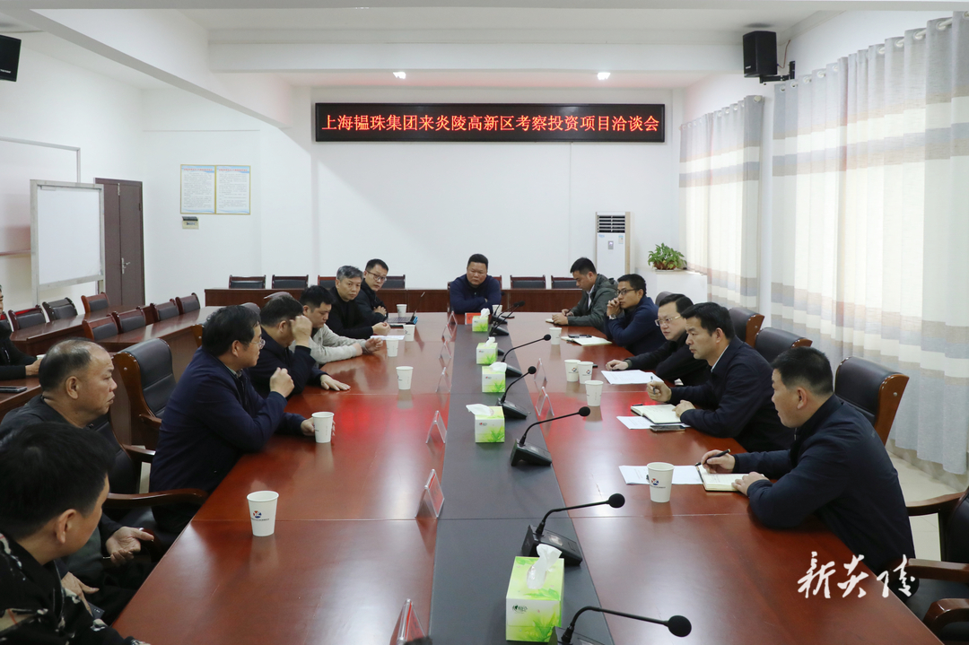 图文丨江西鼎盛新材料科技有限公司、上海韫珠集团公司来炎考察洽谈
