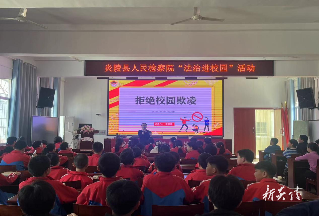 炎陵县城南小学开展“法治宣传进校园”知识讲座活动