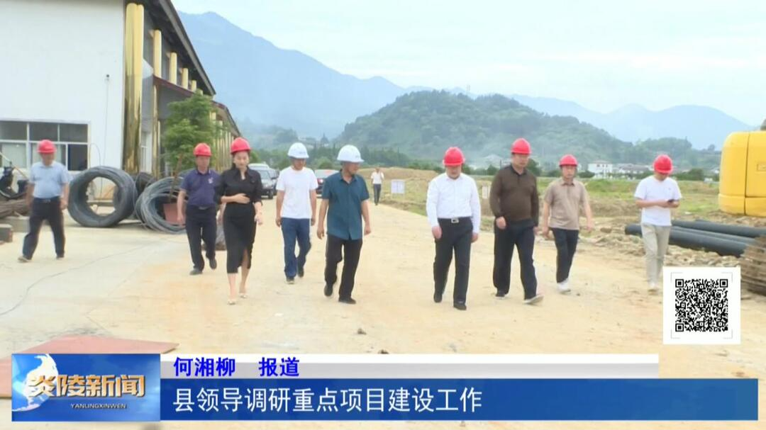 县领导调研重点项目建设工作