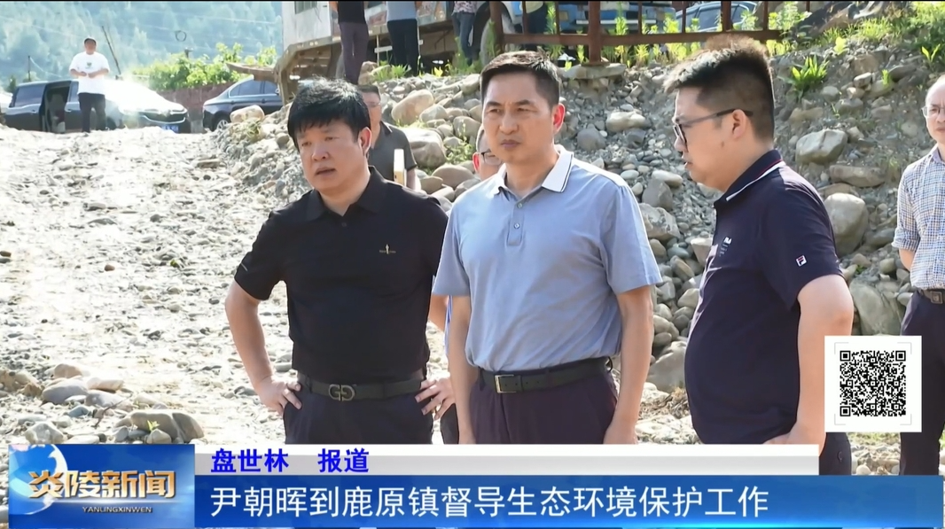 尹朝晖到鹿原镇督导生态环境保护工作