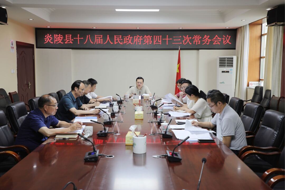 图文丨​夏胜利主持召开县政府常务会议 研究大规模设备更新和消费品以旧换新等工作