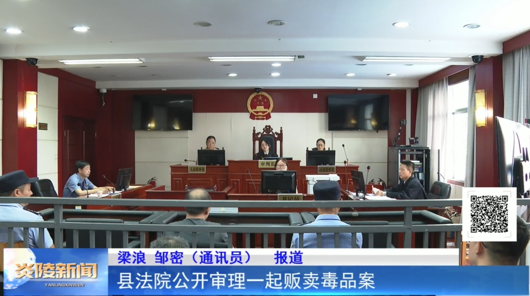 县法院公开审理一起贩卖毒品案