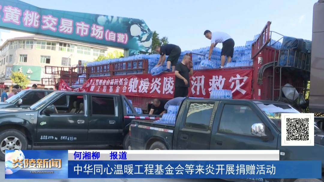 中华同心温暖工程基金会等来炎开展捐赠活动