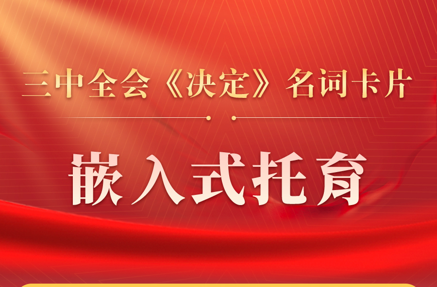 三中全会《决定》名词卡片天天学：嵌入式托育