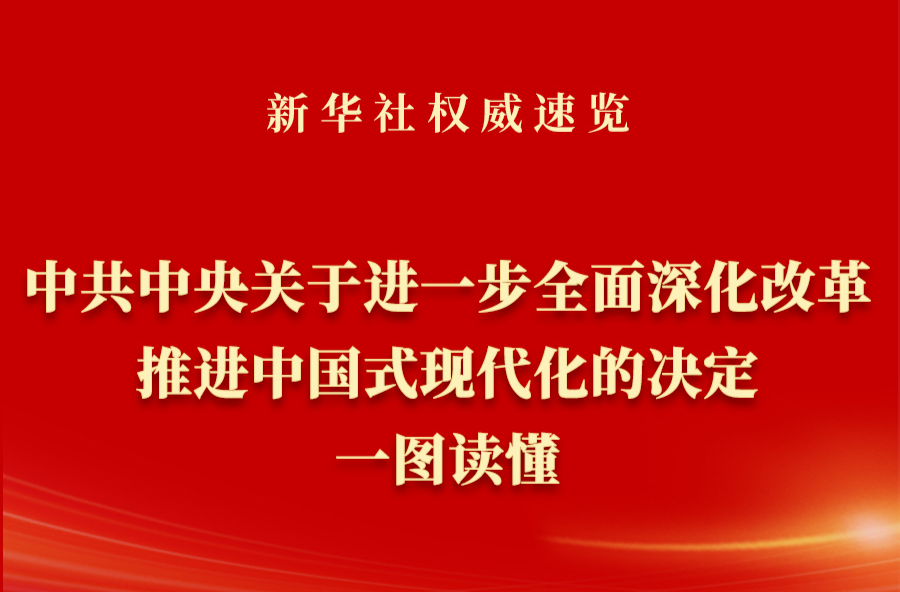 《中共中央关于进一步全面深化改革、推进中国式现代化的决定》一图读懂