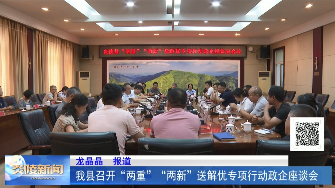 我县召开“两重”“两新”送解优专项行动政企座谈会