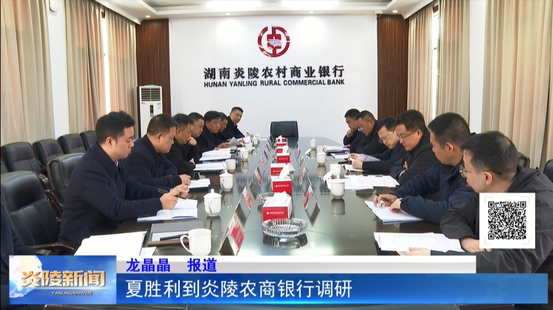夏胜利到炎陵农商银行调研